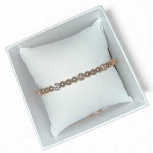 Michael Kors Gold Bracelet with Crystal Details